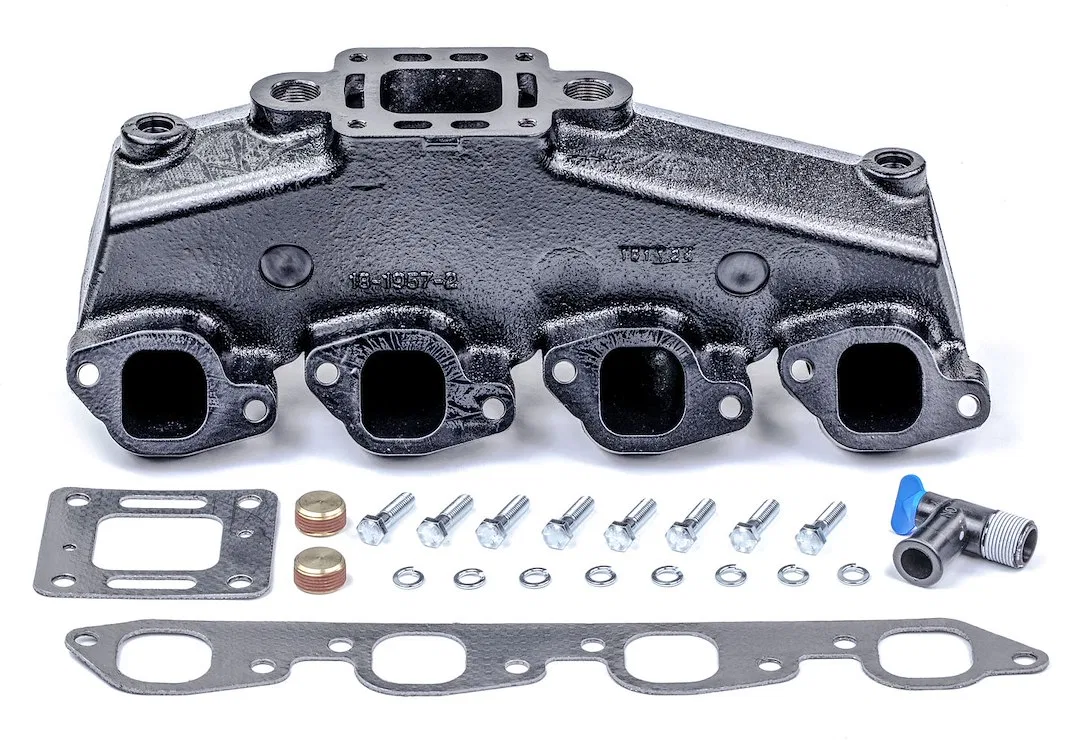 18-1957-2 – SIERRAMARINE Exhaust Manifold, Cast Iron With Gasket With Mounting Hardware Fits Mercruiser Stern Drive O...
